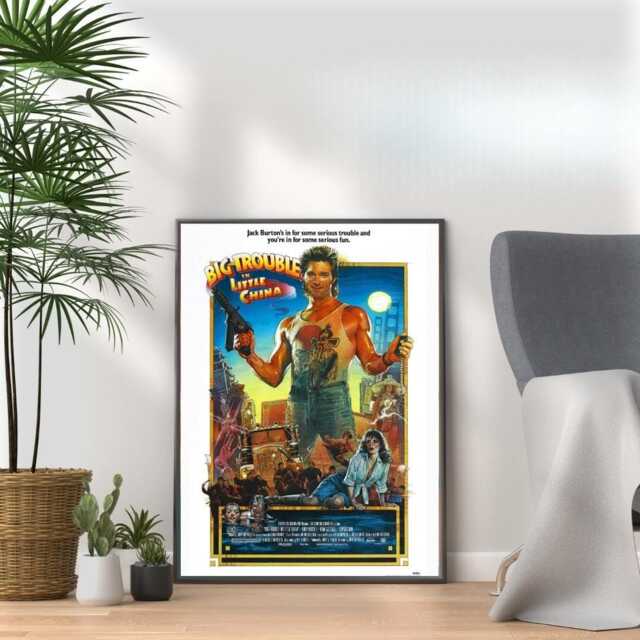 Big Trouble in Little China Print 80S Movie Poster, Retro Film Art - image 1