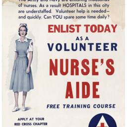 Reprint Of A Vintage Female Nurse's Aide Recruiting Poster - thumbnail 2