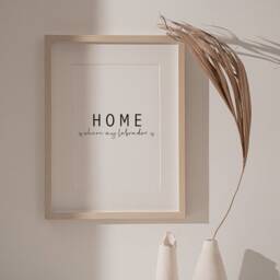 Home Is Where My Dog - Personalisation Available Printed Onto Thick 240Gsm Premium Finish Paper - A4 & A3 Sizes Available - thumbnail 2