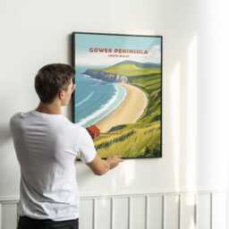 Gower Peninsula Poster - South Wales Travel Wall Art - thumbnail 3