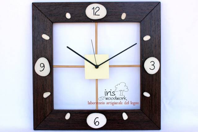 Designer Wall Clock in Wenge Wood - image 1