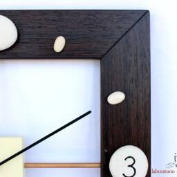 Designer Wall Clock in Wenge Wood - thumbnail 3