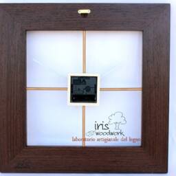 Designer Wall Clock in Wenge Wood - thumbnail 4