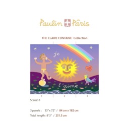 Claire Fontaine Collection Scenic 8. Delightful French Nursery Rhyme Wall Art, Bright Dreamy Rainbow Kids Mural, Inspire Vivid Imagination - thumbnail 2