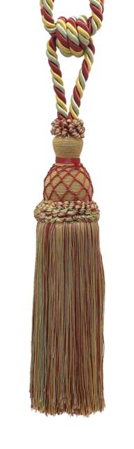 "D??copro Curtain & Drapery Tassel Tieback, Length 10"" - 25cm, Spread 30" - image 1