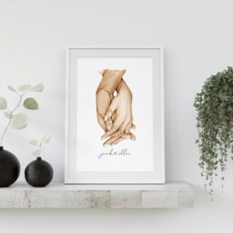 Personalised Couples Gift. Valentines Day Gift For Him, Boyfriend Husband. Valentine's Wife Girlfriend Print Her. Wedding Anniversary - thumbnail 2