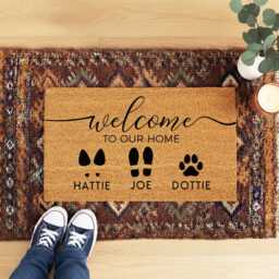 Our Family Home Doormat - Custom Name Welcome Mat - thumbnail 4