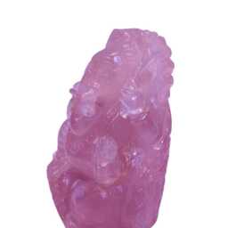 Rose Quartz Ganesh Statue - Pink Ganesha Hindu Idol Spiritual Healing Crystal Altar Gifts - thumbnail 3