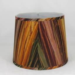Brown Hand-Dyed Drum Lampshade - thumbnail 2