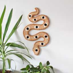 All Seeing Snake Wall Decor, Unique Punch Needle Hanging, Mystic Art, Eye & Serpent Tufted Rug, Gift For Lover - thumbnail 2