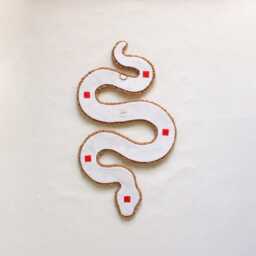 All Seeing Snake Wall Decor, Unique Punch Needle Hanging, Mystic Art, Eye & Serpent Tufted Rug, Gift For Lover - thumbnail 4
