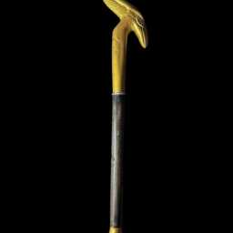 Ebony Was Sceptre God Osiris Staff With Gemstones - thumbnail 4