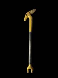 Ebony Was Sceptre God Osiris Staff With Gemstones