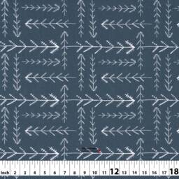 Native 3 Colors Geometric Arrow White Grey Beige Cotton Curtain Extra Width & Length, Pleated, Lined Drapery Panel Offered As Upgrades - thumbnail 2