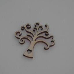 Tree Of Life in Handcrafted Wooden Favor Gift Decoration 8 cm - thumbnail 2