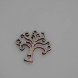 Tree Of Life in Handcrafted Wooden Favor Gift Decoration 8 cm - thumbnail 3