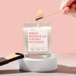 Funny Brother in Law Gift. Candle Law. Gift For Him. Cheeky Gift - thumbnail 1