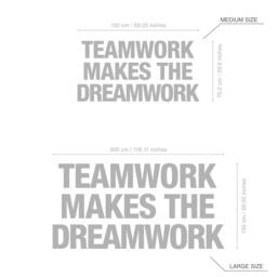Teamwork Makes The Dreamwork, 3D Office Wall Art, Meeting Room Decor, Inspirational & Motivational Skutwdw - thumbnail 3