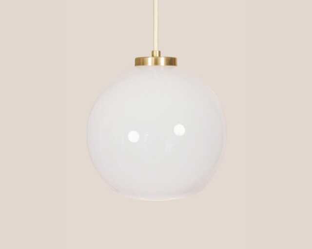 Taja Vintage Pendant Light Mcm Hanging Handcrafted Glass Lamp Retro Ceiling Fixture Yugoslavia Gold Brass - image 1