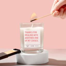 Thank You Gift. Candle Dealing With My Crises. Hug Candle - thumbnail 1