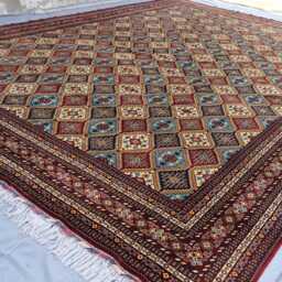 Multicolor 13x18 Ft Palace Size Area Rug High Quality Afghan Hand Knotted Wool Rug, Handmade Large Living Room Dining Table Carpet - thumbnail 2