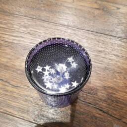 Lavender Scented Candle in A Purple Glass - thumbnail 3
