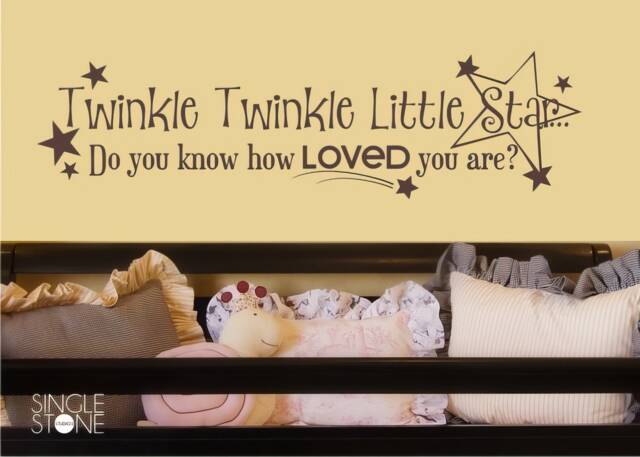 Twinkle Star Nursery Wall Decal Baby Room Decor - image 1