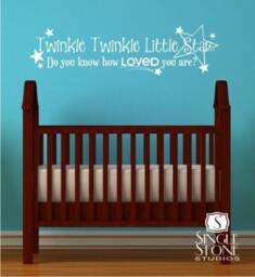 Twinkle Star Nursery Wall Decal Baby Room Decor - thumbnail 2