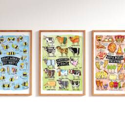 Pizza Pun Art Print - Kitchen Wall Decor, Foodie Gift - thumbnail 2