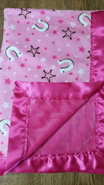 Western Blanket, Western Baby Blanket, Wetern Cowgirl Gift, Minky Blanket