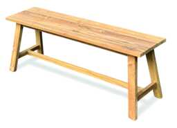 Reclaimed Teak Backless Bench 120cm Wide - thumbnail 1