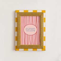 Am I Dreaming Or Really This Lucky Retro Pink Striped Print - Quote Poster, Cosy Aesthetic Bedroom Decor, Mid Century Playful Art - thumbnail 2