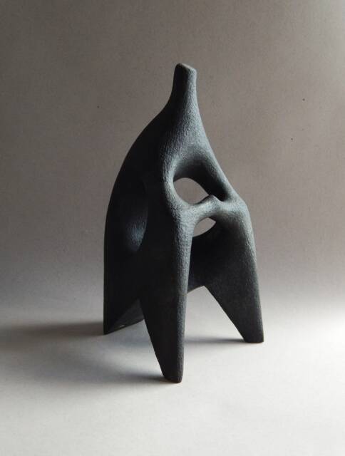 Ceramic Sculpture, Human Figure , Sedentary Figure, Art & Collecting, Sculpture Of Raku, Original Gift, African, Abstract Sculpture, Home Decor - image 1