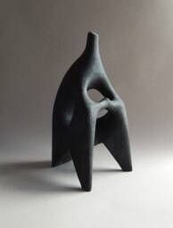 Ceramic Sculpture, Human Figure , Sedentary Figure, Art & Collecting, Sculpture Of Raku, Original Gift, African, Abstract Sculpture, Home Decor - thumbnail 1