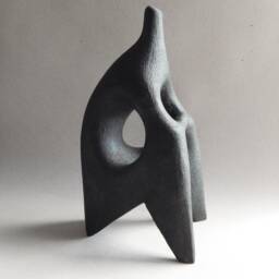 Ceramic Sculpture, Human Figure , Sedentary Figure, Art & Collecting, Sculpture Of Raku, Original Gift, African, Abstract Sculpture, Home Decor - thumbnail 4
