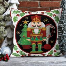 Snowman Christmas Pillow Cases/xmas Floral Red Fruit Flowers Cushion Cover/New Year Gift Wrap Cover/Christmas Flower Cover - thumbnail 4