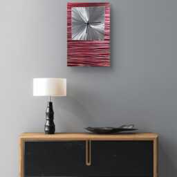 Modern Abstract Metal Artwork Clock - thumbnail 3