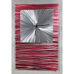 Modern Abstract Metal Artwork Clock - thumbnail 2