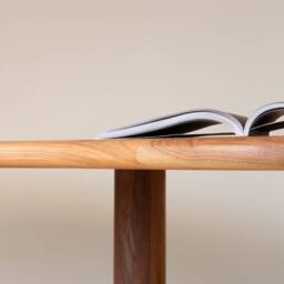 Konk ??? Yuki Desk Bespoke Sizes Available Contemporary Rounded Solid Wood With Storage Drawers - thumbnail 3