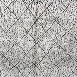 Moroccan Rug, Berber Rug, White & Black Beniouarain Rug 7x10 Ft - thumbnail 2