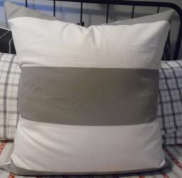 2 Color Grays Large Grey Stripe.farmhouse Pillows.modern Pillows.stripes.gray Throw Pillows.slipcovers.pillows Covers.home Decor Pillows - thumbnail 1