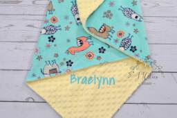 Personalized Minky Llama Baby Blanket-Personalized Baby Minky Blanket-Llama Blanket-Mint Nursery-Llama Blanket - Cactus