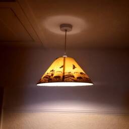 African Elephant Sunset Lampshade Decoupage Table Or Ceiling Light - thumbnail 2