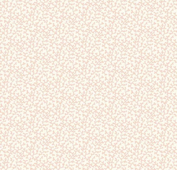 Liberty London Bedding Coral Reef Ready Ship Tropical Pink Crib Sheet Ivory - image 1