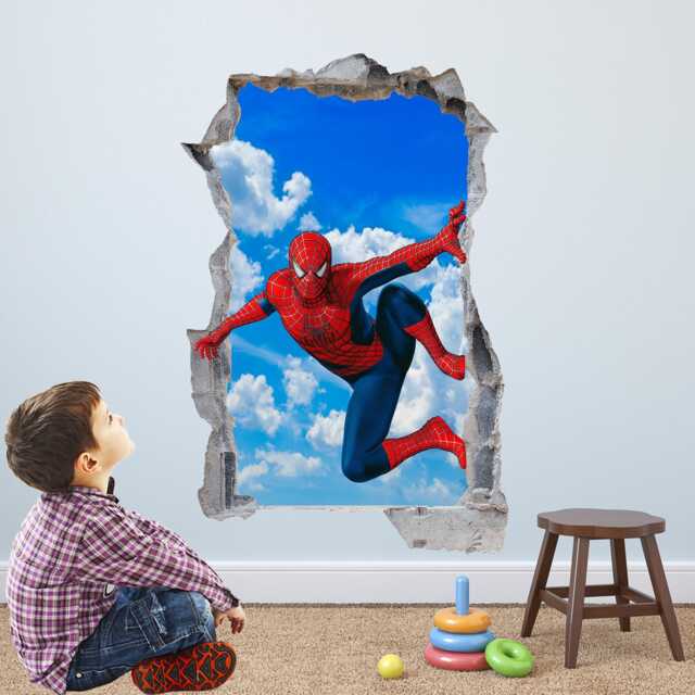 Spiderman Superhero Wall Decal Sticker Mural Poster Print Art Kids Bedroom Decor - image 1