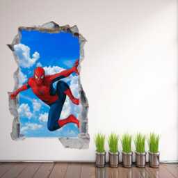 Spiderman Superhero Wall Decal Sticker Mural Poster Print Art Kids Bedroom Decor - thumbnail 3