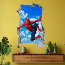 Spiderman Superhero Wall Decal Sticker Mural Poster Print Art Kids Bedroom Decor - thumbnail 2