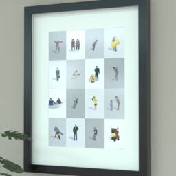 The Inbetweeners Illustrated Print - British Comedy Wall Art For Fans - thumbnail 1