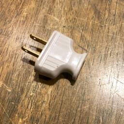 Vintage Style 2 Prong Electrical Plug Black Brown Or White. Top Quality Supplies For Your Handmade Lighting, Lamps, Pendants Etc - thumbnail 4