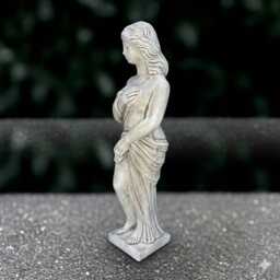 Fantasy Lady Sculpture Concrete Woman Statue Outdoor Goddess Figurine Elegant Ornament Front Door Decoration Woman Lover Gift Yard Art - thumbnail 4